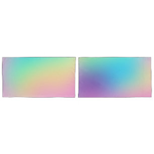 Soft Prismatic Pastel Rainbow Gradient Pillowcases