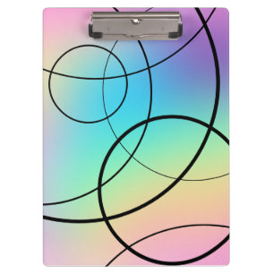 Soft Prismatic Rainbow Gradient Loopy Clipboard