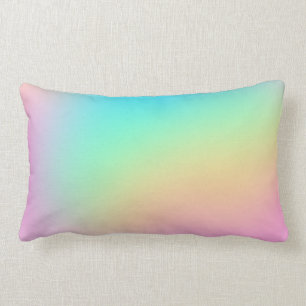 Soft Prismatic Rainbow Gradient Lumbar Cushion