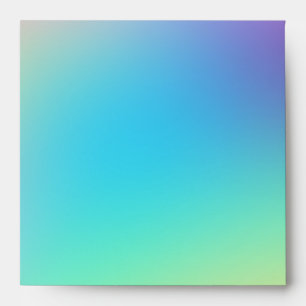 Soft Prismatic Rainbow Gradient Square Envelope