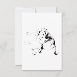 Soft Pup Thanks Thank You Card