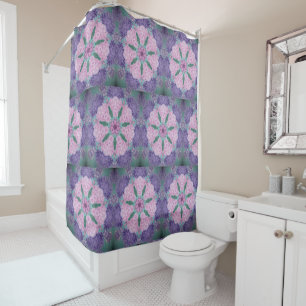 Soft Purple And Pink Hydrangea Shower Curtain