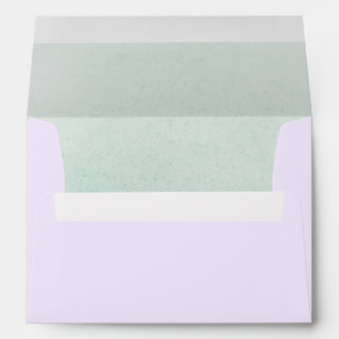 Soft Purple and Sage Green Elegant Neutral Envelope