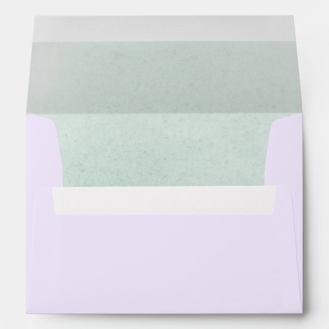 Soft Purple and Sage Green Elegant Neutral Envelope (Back (Bottom))
