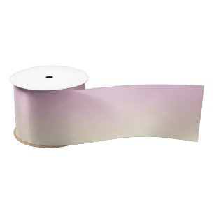 Soft Purple and Vanilla Gradient Satin Ribbon