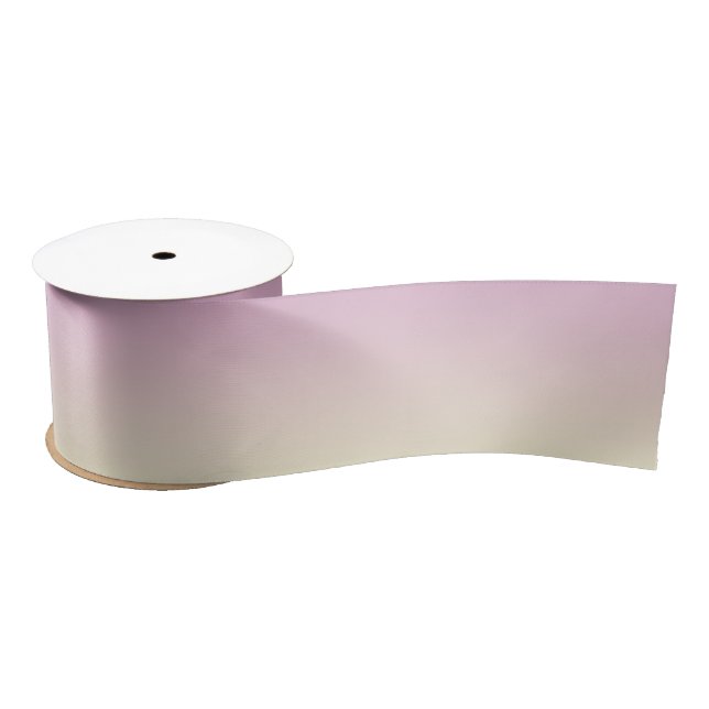 Soft Purple and Vanilla Gradient Satin Ribbon (Spool)