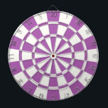 Soft Purple And White Dartboard<br><div class="desc">Soft Purple And White Dart Board</div>