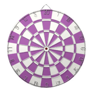 Soft Purple And White Dartboard