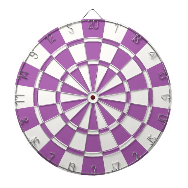 Soft Purple And White Dartboard (Front)
