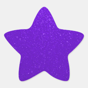 Soft Purple Faux Glitter Star Sticker