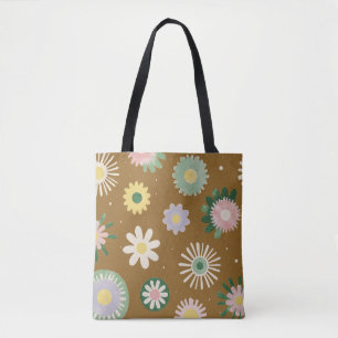 Soft Purple Floral Art Tote Bag