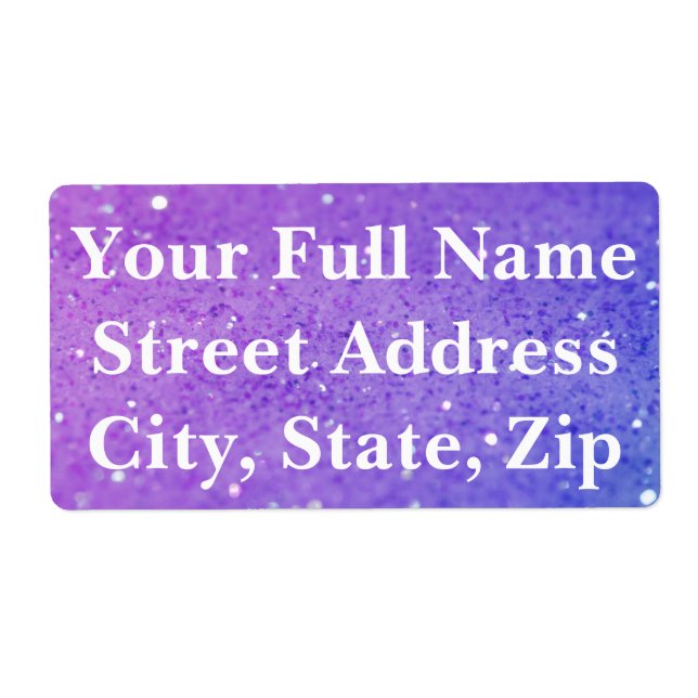 Soft Purple Glitter Sparkle (Front)