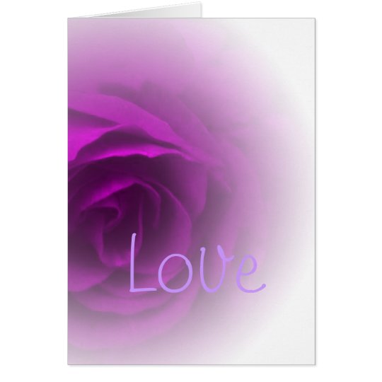 Soft Purple Rose Card
