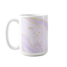 Soft Purple Watercolor Gold Splash Elegant