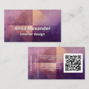 Soft Quadrant Minimal Design Business Card