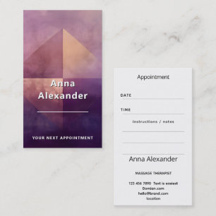 Soft Quadrant Minimal Design Business Card