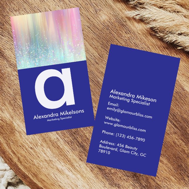 Soft Rainbow Aesthetic Branding Business Card (Creator Uploaded)