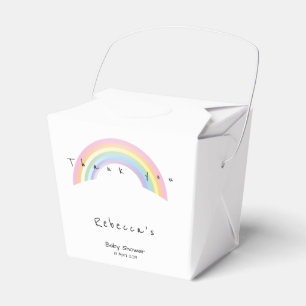 Soft rainbow baby shower Favour Box