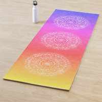 Soft Rainbow Chakra Colourful Gradient Mandala Yog