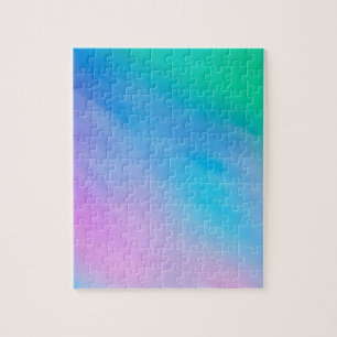 Soft Rainbow Coloured Sky Jigsaw Puzzle