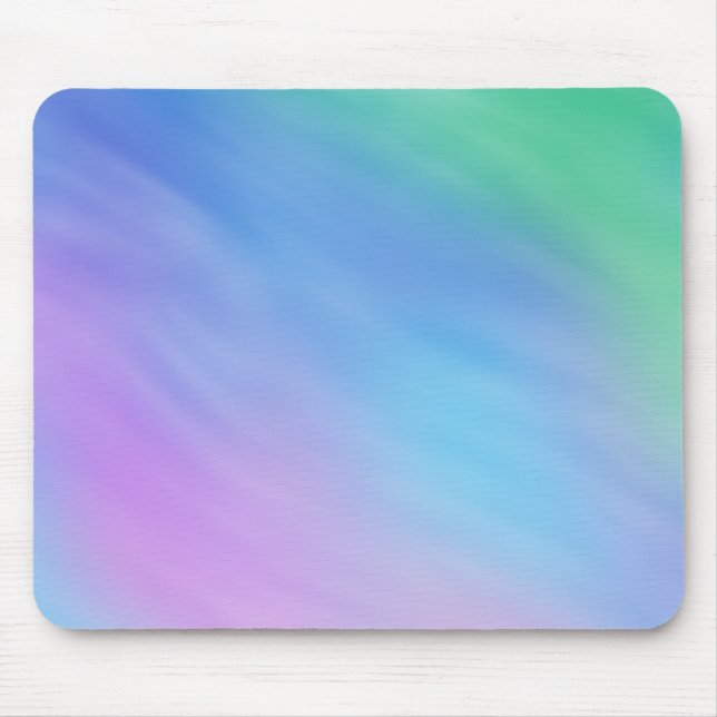 Soft Rainbow Coloured Sky Mouse Pad (Front)