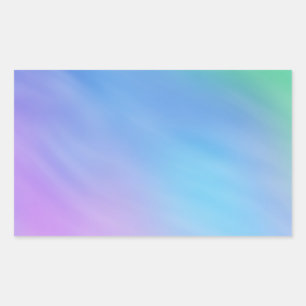 Soft Rainbow Coloured Sky Rectangular Sticker