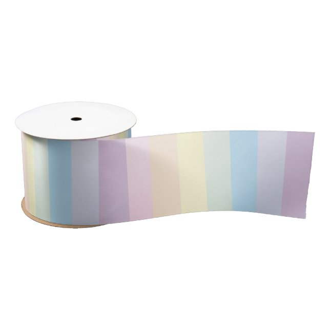 Soft rainbow satin ribbon (Spool)