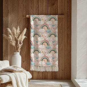 Soft Rainbow Sherpa Gift for Kids’ Cuddle Time Blanket