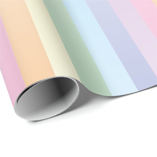 Soft rainbow wrapping paper (Roll Corner)
