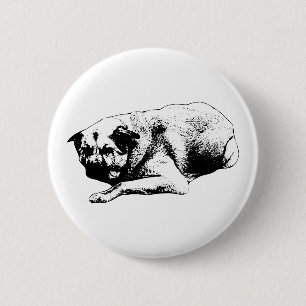Soft Reflection, Calm Trace 6 Cm Round Badge
