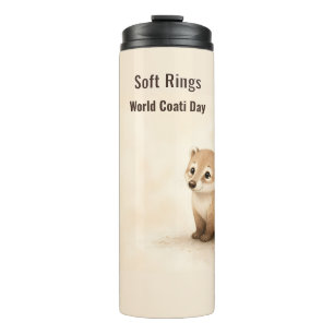 Soft Rings World Coati Day Thermal Tumbler