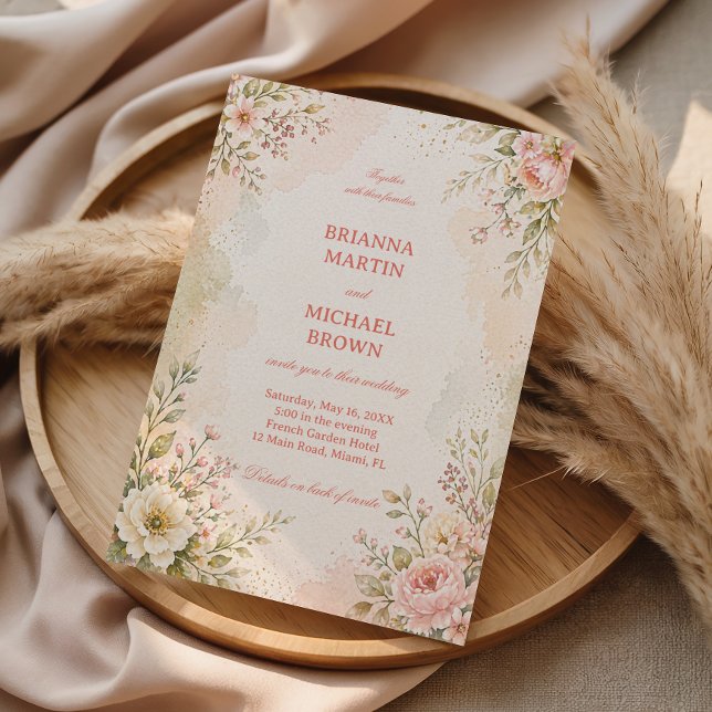 Soft Romantic Floral Invitation (Creator Uploaded)