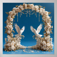 Soft Romantic Wedding Doves Love Art 🕊️💖🌼✨