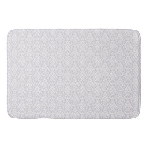 Soft rose biege damask design bath mat