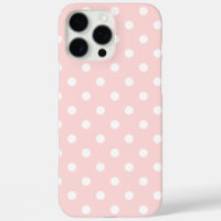 Soft Rose Coloured Pastel With Polka Dots
