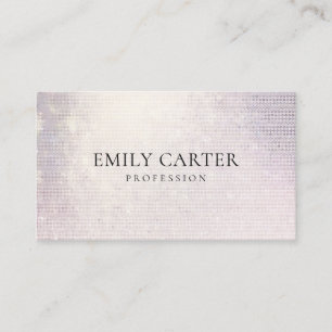 Soft Rose Gold Foil QR Code Minimalist  Business Card