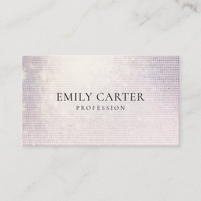 Soft Rose Gold Foil QR Code Minimalist  Business Card (Front)