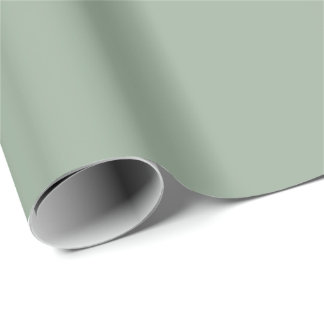 Soft Sage Green Solid Wrapping Paper