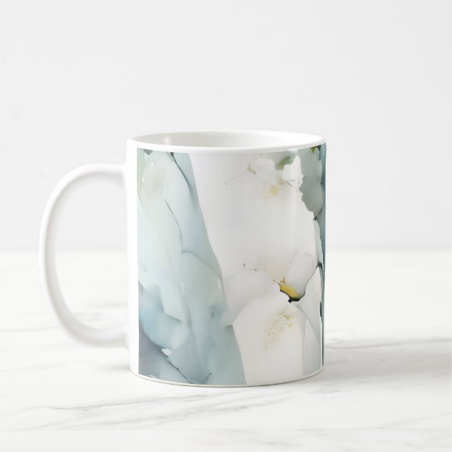 Soft Sage Marble Coffee Mug (Left)