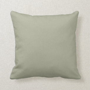 Soft Sage Pastel Green Solid Colour - Olive Sprig Cushion