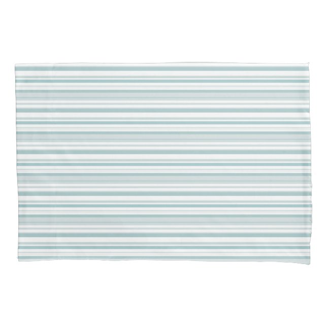 Soft Sage Stripes Standard Pillowcase (Front)