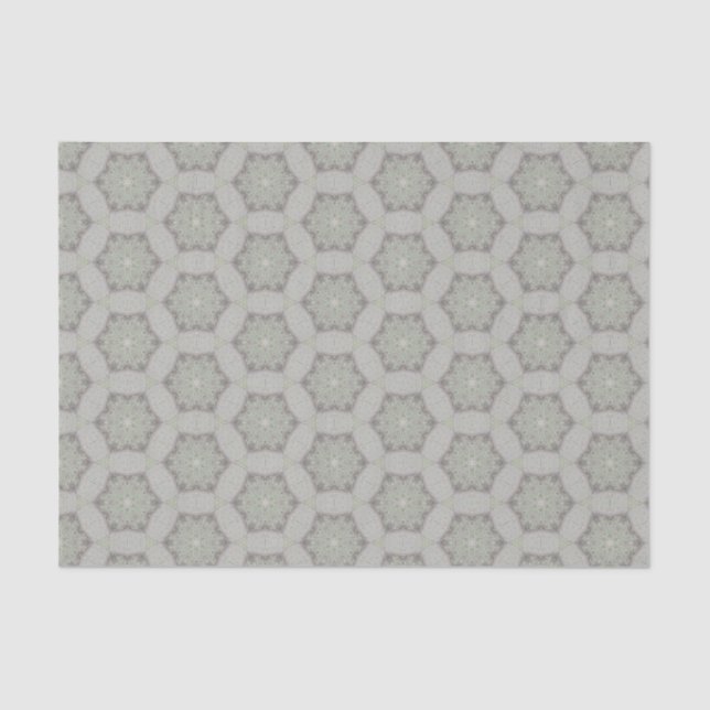 Soft Sage Weathered White Vintage Texture Tissue Paper (Front)