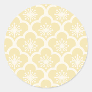 Soft Sakura Neutral - Buttercream Classic Round Sticker