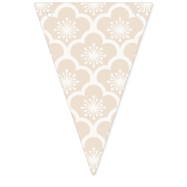 Soft Sakura Neutral - Soft Linen Bunting (First Flag)