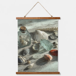 Soft Sand and Seashell Collection Beach Art Hanging Tapestry