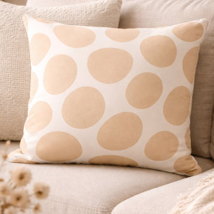 Soft Sand Geometry Throw Pillow