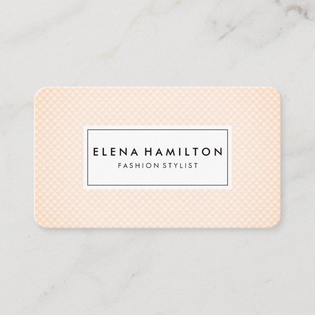 Soft Scale Pattern Business Card (Front)