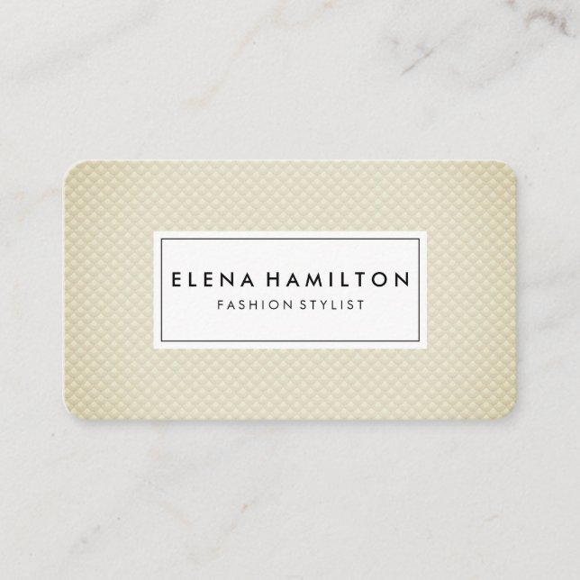 Soft Scale Pattern Business Card (Front)