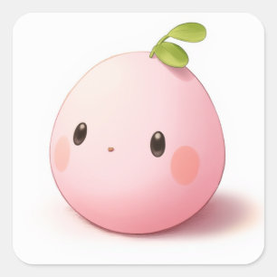 Soft Serene Art Square Sticker