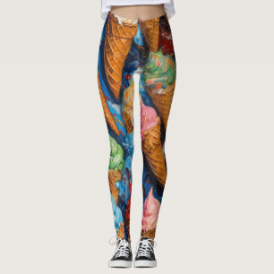 Soft Serve Ice Cream Cone Leggings